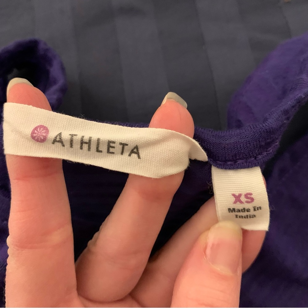 Athleta Transparent Crew Neck Tank Size XS - Picture 6 of 7